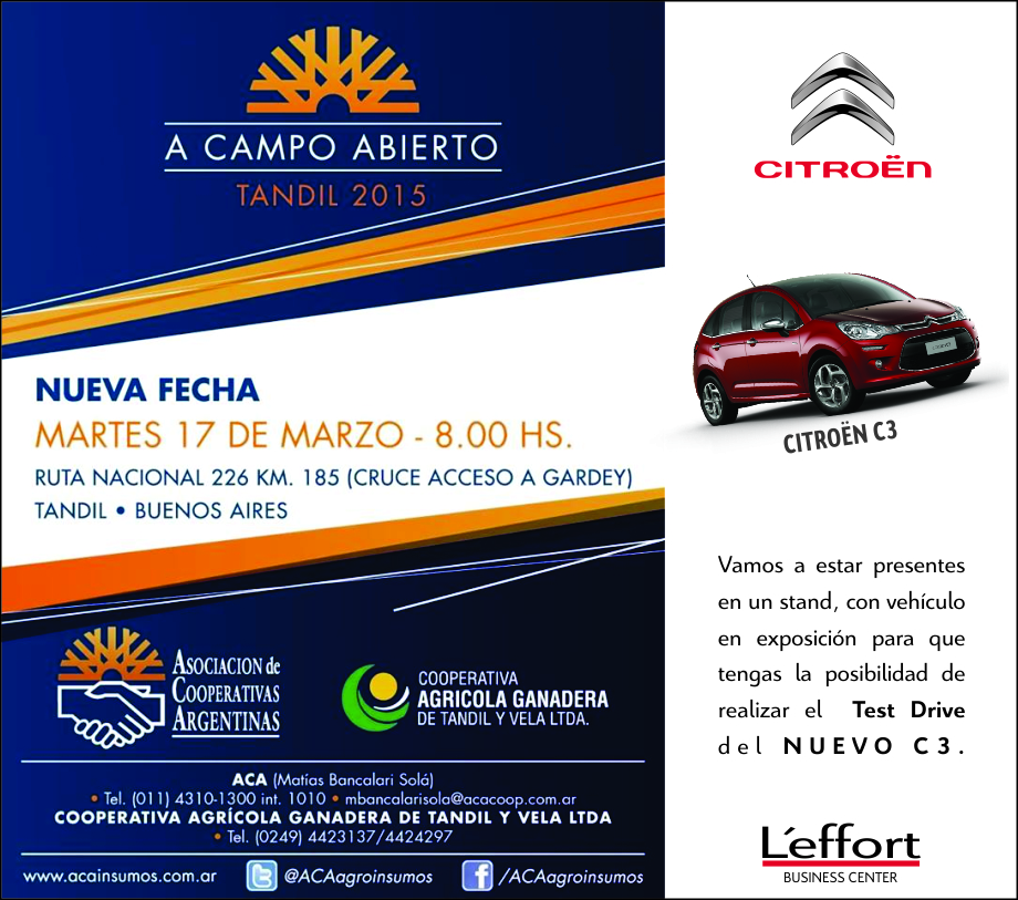 A campo abierto Tandil 2015